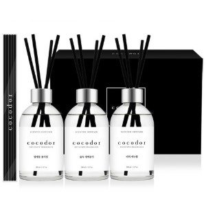 코코도르 화이트라벨 디퓨저 200ml 3개 블랙섬유스틱 20p, 양재동꽃시장+숲속새... (양재동꽃시장+숲속새벽공기+너의비누향 × 1개)