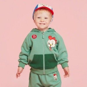 베베드피노 유아용 레꼴 후드 집업 자켓 BP33JD113 (Emerald) [100]