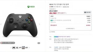 xbox 컨트롤러 카본블랙