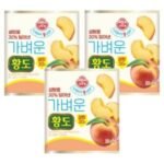오뚜기 LIGHT 앤 JOY 가벼운 황도, 280g (3개) (280g × 3개)