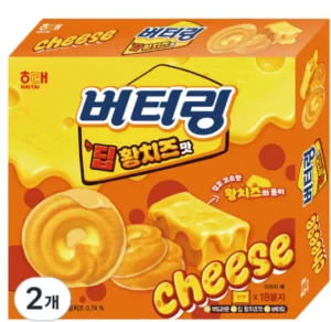 해태제과 버터링 딥황치즈, 2개, 155g