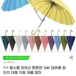 1+1 파스텔 16K 원터치 장우산
