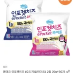 덴마크 인포켓치즈 (오리지널/라이트) 2종 20g x 30개