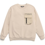 블랙야크키즈 아동용 BK 시노 맨투맨 티셔츠 (L BEIGE) [120]