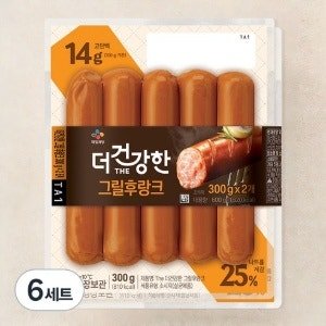 더건강한 그릴후랑크, 300g (6개입) (300g × 6개입)