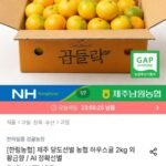 당도선별 하우스 감귤 2kg 소과