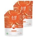 순샘 구연산 자몽향 주방세제 리필, 1.6L (2개) (1.6L × 2개)