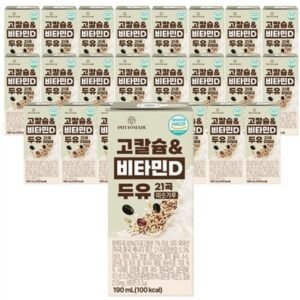 파이토메이드 고칼슘&비타민D 두유 21곡 미숫가루, 190ml, 24개