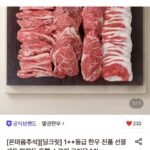 1++등급 마장동 한우 진품선물세트 (구이용) 1.1kg