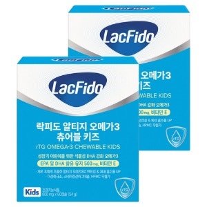 락피도 알티지 오메가3 츄어블 키즈, 90정 (2개) (90정 x 2개)