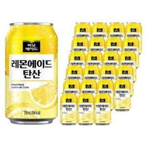 미닛메이드 레몬에이드 탄산음료, 355ml (24개) (355ml × 24개)