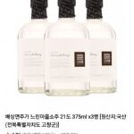 배상면주가 느린마을 소주 21도 375ml x3병