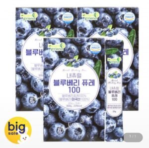 내츄럴 블루베리퓨레 100 15포 x 3개