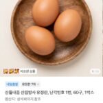 산림방사 난각번호 1번 무항생제 유정란 60구