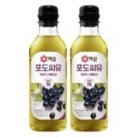 백설 포도씨유, 500ml (2개) (500ml × 2개)