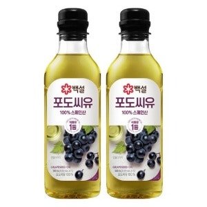 백설 포도씨유, 500ml (2개) (500ml × 2개)