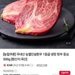 농협안심한우 1등급 등심 냉장 500g
