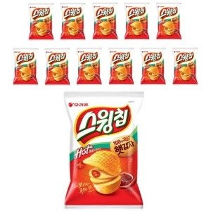 오리온 스윙칩 볶음고추장맛, 60g (12개) (60g × 12개)