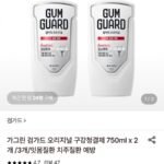 가그린 검가드 오리지널 구강청결제 750ml x 2개
