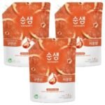순샘 구연산 자몽향 주방세제 리필, 1.4L (3개) (1.4L × 3개)
