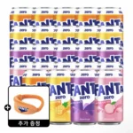환타 제로 오렌지+파인+포도+피치 350ml 4종 6입 (총 24캔) +(증정) 환타 세안밴드