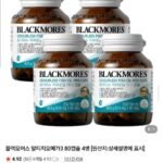 블랙모어스 비린내없는 오메가3 미니캡슐 4병