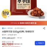 서울쭈꾸미 500gx5팩