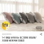 1+1 매일 바꿔쓰는 피그먼트 밴딩형/지퍼형 베개커버 모음전