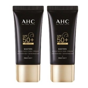 AHC 마스터즈 아쿠아 리치 선크림 SPF50+ PA++++ (2개) (30ml)