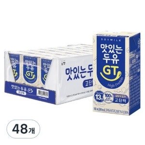 맛있는두유GT 고단백, 190ml (48개) (190ml x 48개)