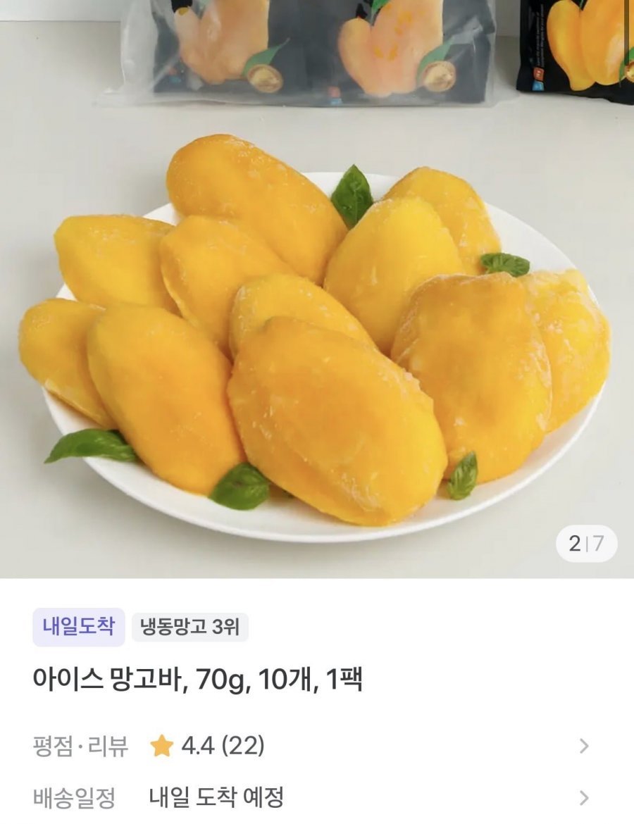 아이스 망고바 70g 10개