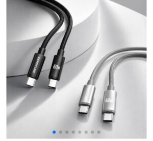 C to C 60W 초고속 충전케이블 1+1 (3,700원~/무료)