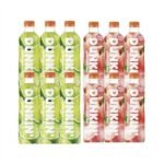 던킨 제로 아이스티 화이트피치 6개 + 샤인앤라임 6개, 500ml, 1세트