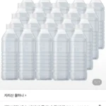 생수 지리산 물하나 무라벨 500ml 80펫