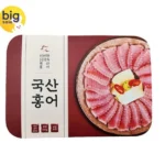 백년수산 국산 홍어 500g x 1팩 + 증정 용기초장 1개 숙성정도 선택가능