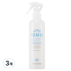 네이처리퍼블릭 매끈매끈 때샤워 바디스크럽 코튼, 300ml (3개) (300ml × 3개)