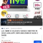 LG 그램북 14 14UD40V-GX5KK