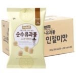 아인슈타인 순수유과볼 과자 (고소한 인절미맛 × 30g × 8개)