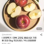 경북 고당도 홍로사과 가정용 대과 5kg 15과내외