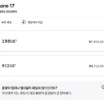 Apple 아이폰 17 자급제