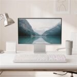 긱스타 파운데이션 유선 사무용 키보드 풀배열 저소음 USB-C 19C 포슬린 화이트, 멤브레인