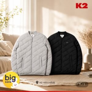 k2 남성 실크스타 구스다운 패딩
