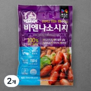 주부구단 목우촌 비엔나 소시지, 700g (2개) (700g x 2개)