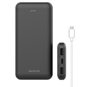 스마텍 슬림 보조배터리 10000mAh + 케이블 세트 (블랙) (블랙 × STPB-CPB1(PB10))
