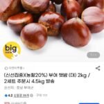 부여 햇밤 대사이즈 2kg