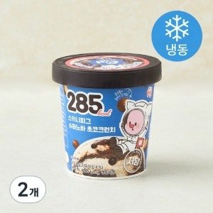 스키니피그 슈퍼노바 초코크런치 (냉동) (1개입 × 474ml × 2개)