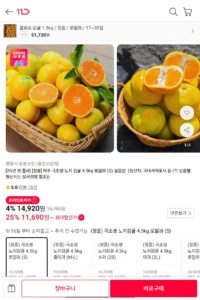 제주 극조생 노지감귤 4.5kg 로얄소과 (티멤11,690 / 배송비 무료)