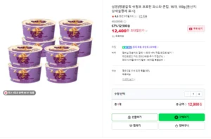 삼양)탱글갈릭 쉬림프 프로틴 파스타 큰컵, 16개