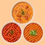 슬림떡볶이 혼합맛 세트, 로제맛 2개 + 중간맛 1개 + 매운맛 1개, 230g, 4개