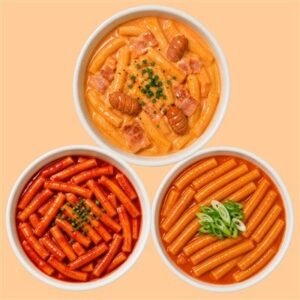 슬림떡볶이 혼합맛 세트, 로제맛 2개 + 중간맛 1개 + 매운맛 1개, 230g, 4개